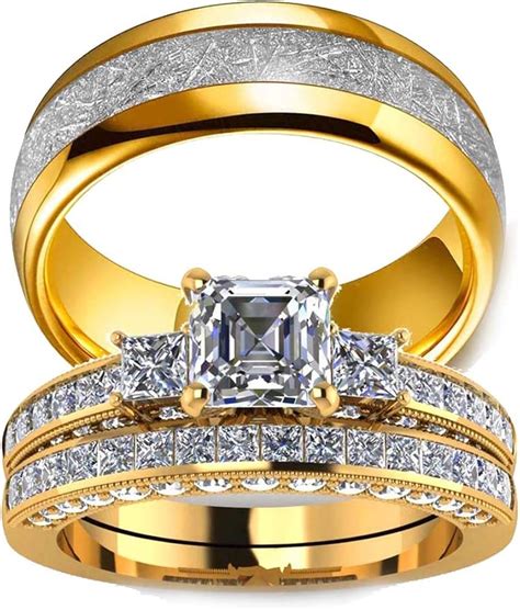 men's and women's wedding rings